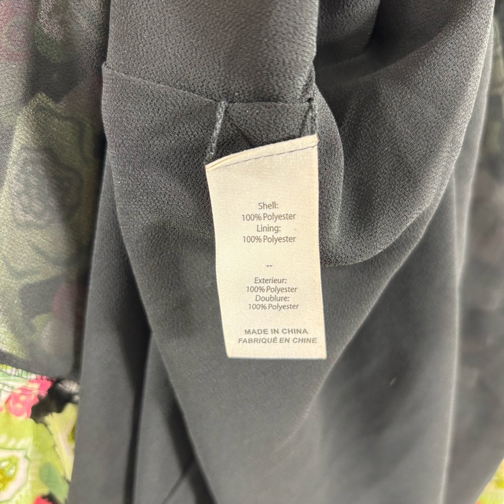Cinq a Sept Womens Lucille Green Puff Sleeve Floral Below Knee Midi Dress NWT 2 - Picture 6 of 6